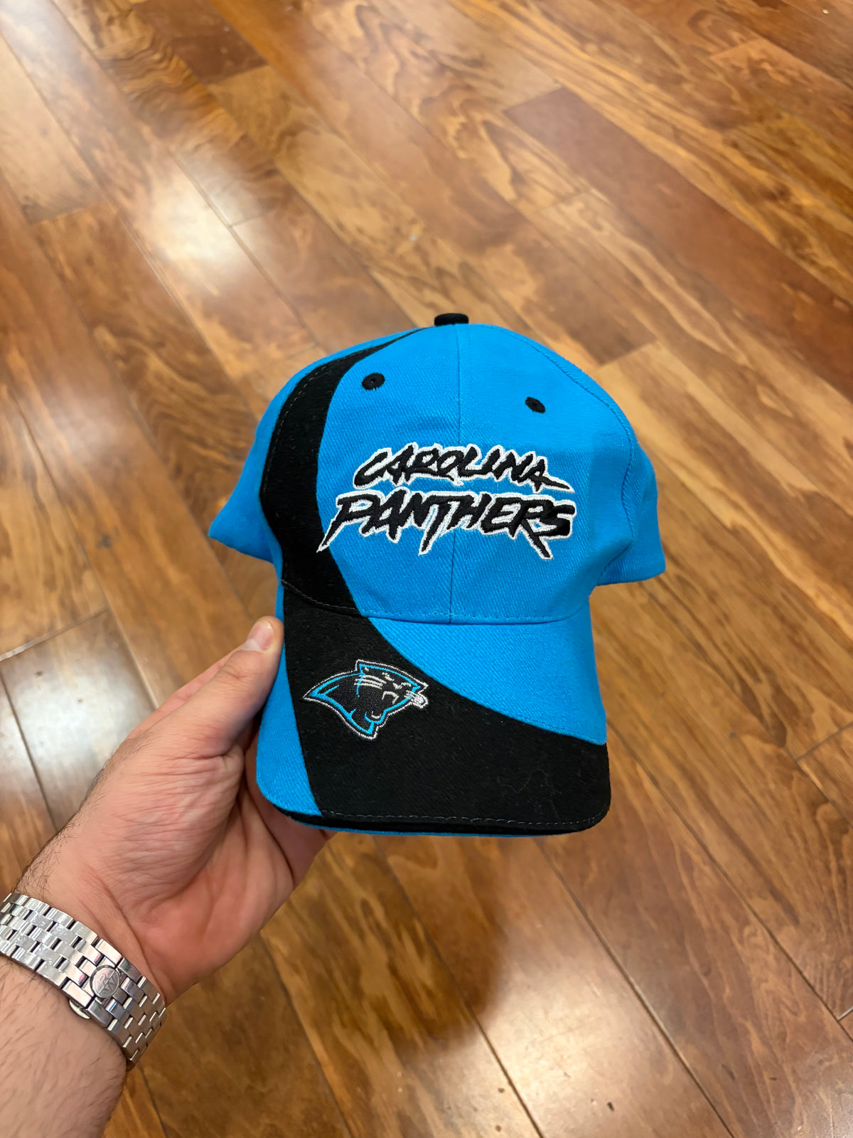 00s Carolina Panthers Cat Scratch Hat (OS)