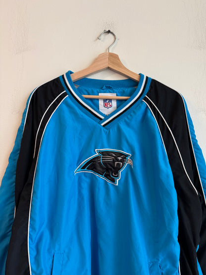 2010s Carolina Panthers Embroidered Blue Windbreaker (L)
