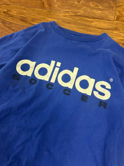 90s Adidas Equipment Blue Tee (M)