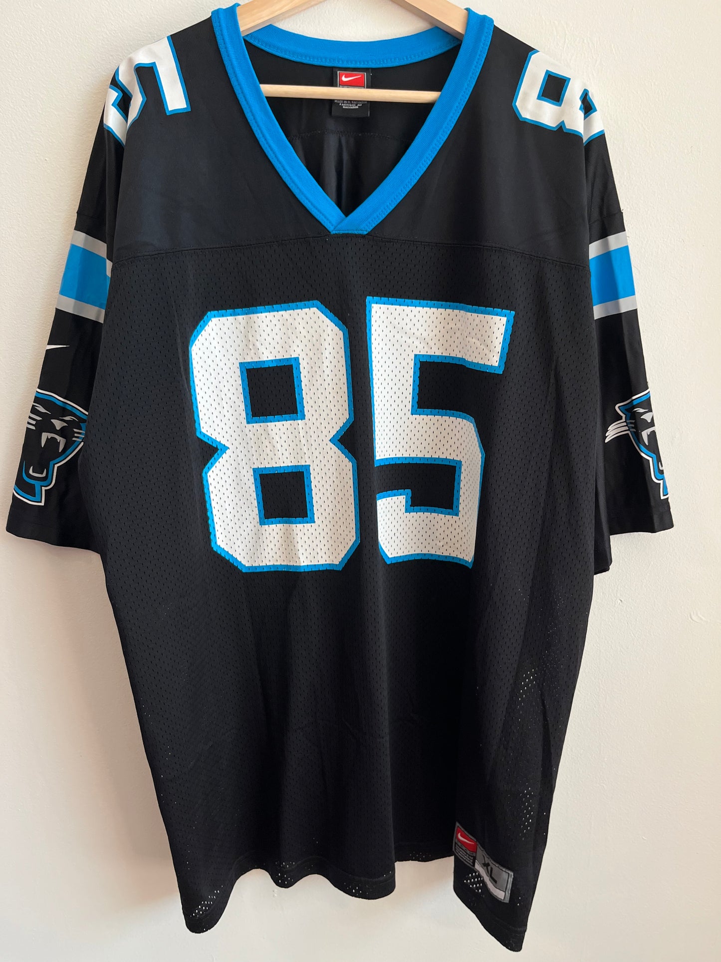 90s Carolina Panthers Wesley Walls Vintage Nike Jersey (XL)