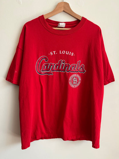 2004 Saint Louis Cardinals Spell Out MLB Red Tee (XL)