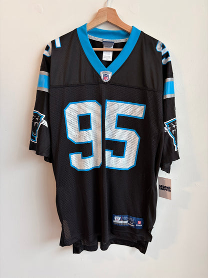 00s Carolina Panthers Charles Johnson Reebok Home Jersey (M)