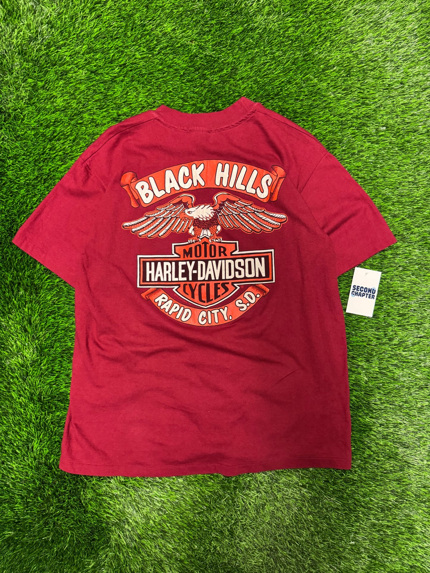 90s Harley Davidson Black Hills Rally Vintage Tee (L)