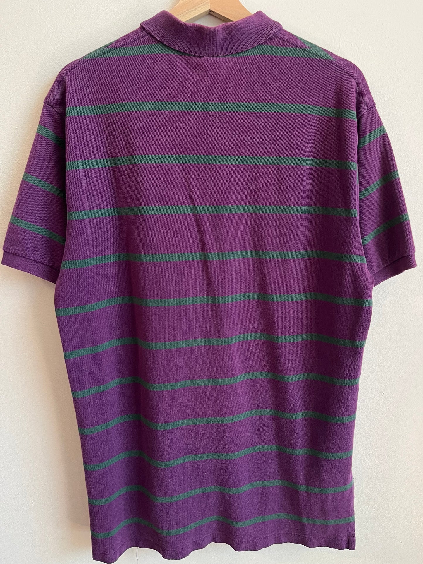 00s Polo Ralph Lauren Striped Purple Shirt (L)