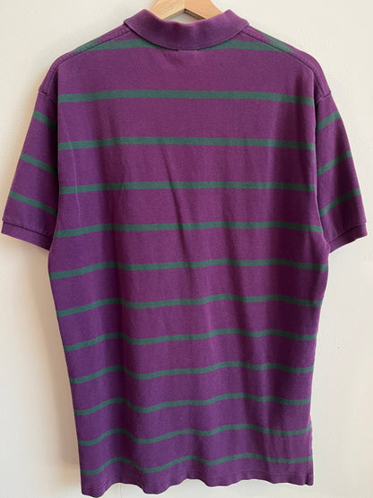 00s Polo Ralph Lauren Striped Purple Shirt (L)