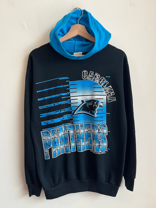 1994 Carolina Panthers Two Tone Big Spell Out Hoodie (Youth XL)