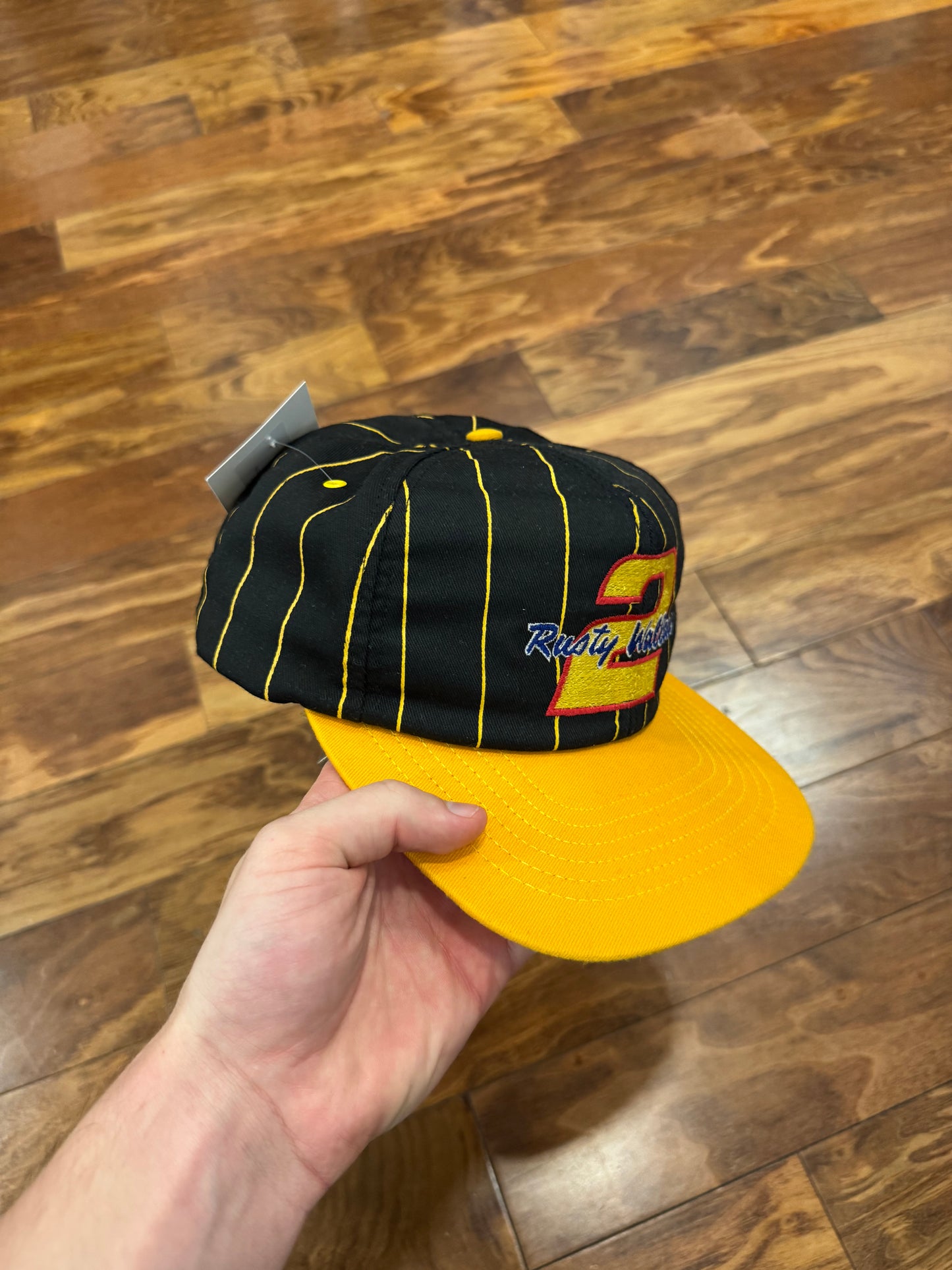 90s Rusty Wallace Pin Strip Nascar Hat (OS)