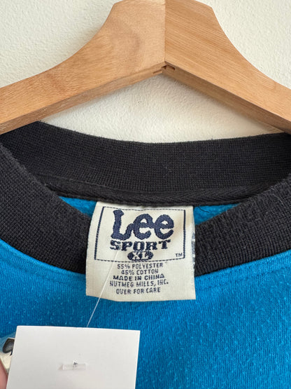90s Carolina Panthers Blue Embroidered Lee Crewneck (XL)