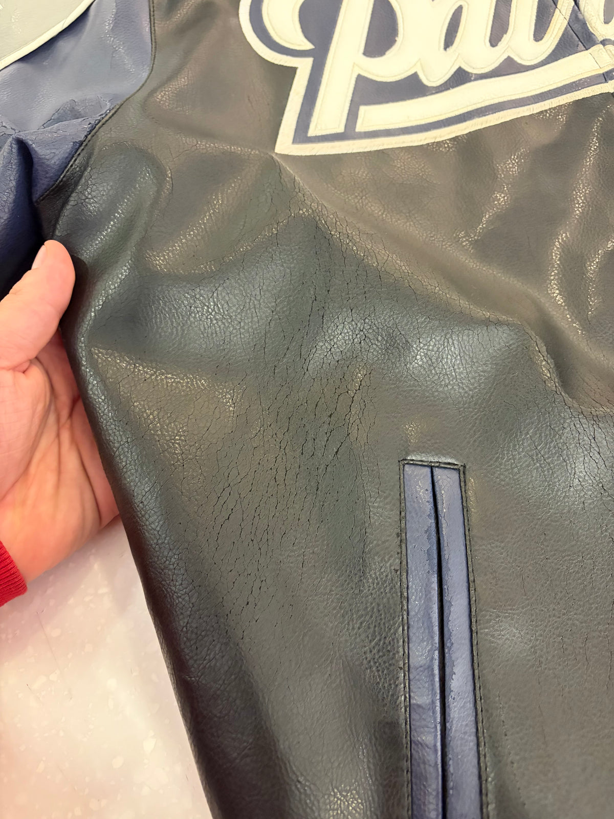 00s New England Patriots NFL Leather Jacket (XL)