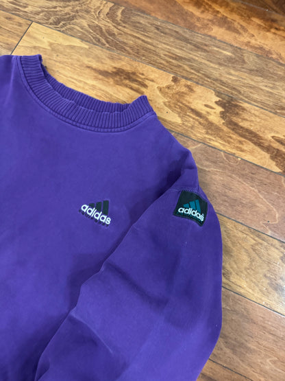 90s Adidas Equipment Purple Crewneck (L)