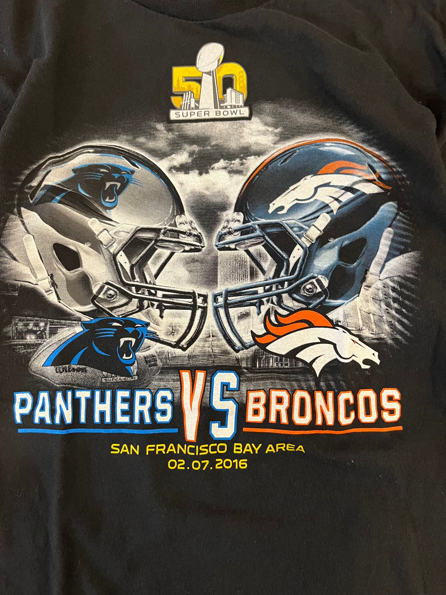 2016 Panthers v Broncos Super Bowl 50 Tee (L)