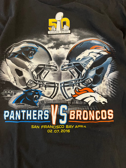 2016 Panthers v Broncos Super Bowl 50 Tee (L)