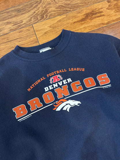 2001 Denver Broncos AFC Champs Vintage Crewneck (M)