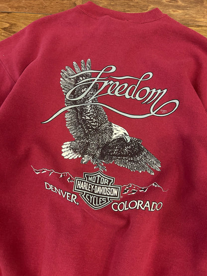 1994 Harley Davidson Denver Colorado Distressed Crewneck (XL)