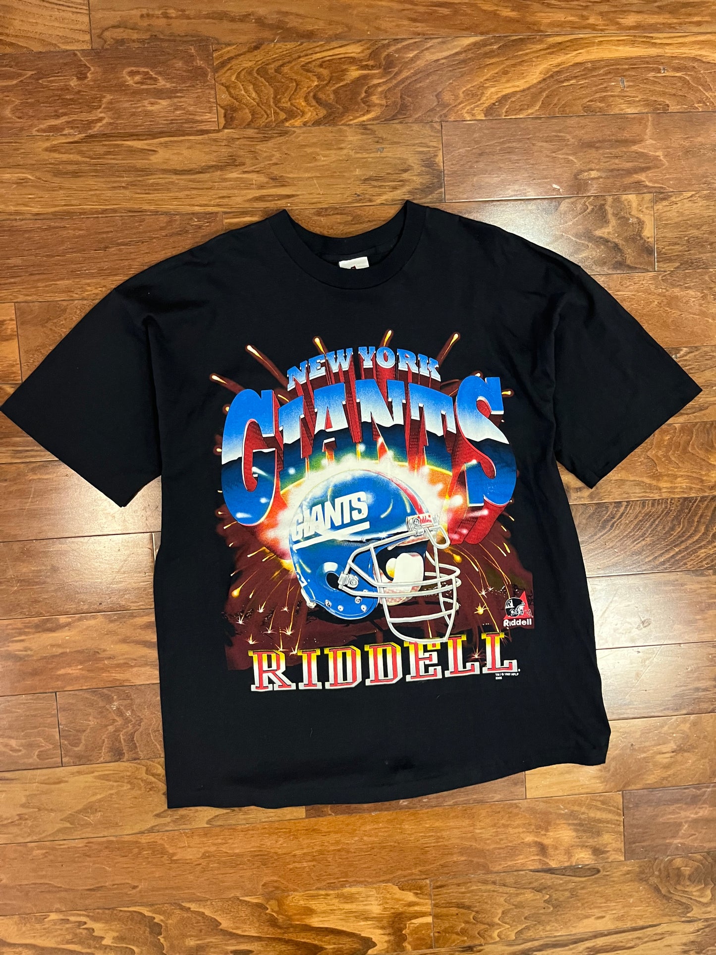 1997 New York Giants Riddell Tee (L)