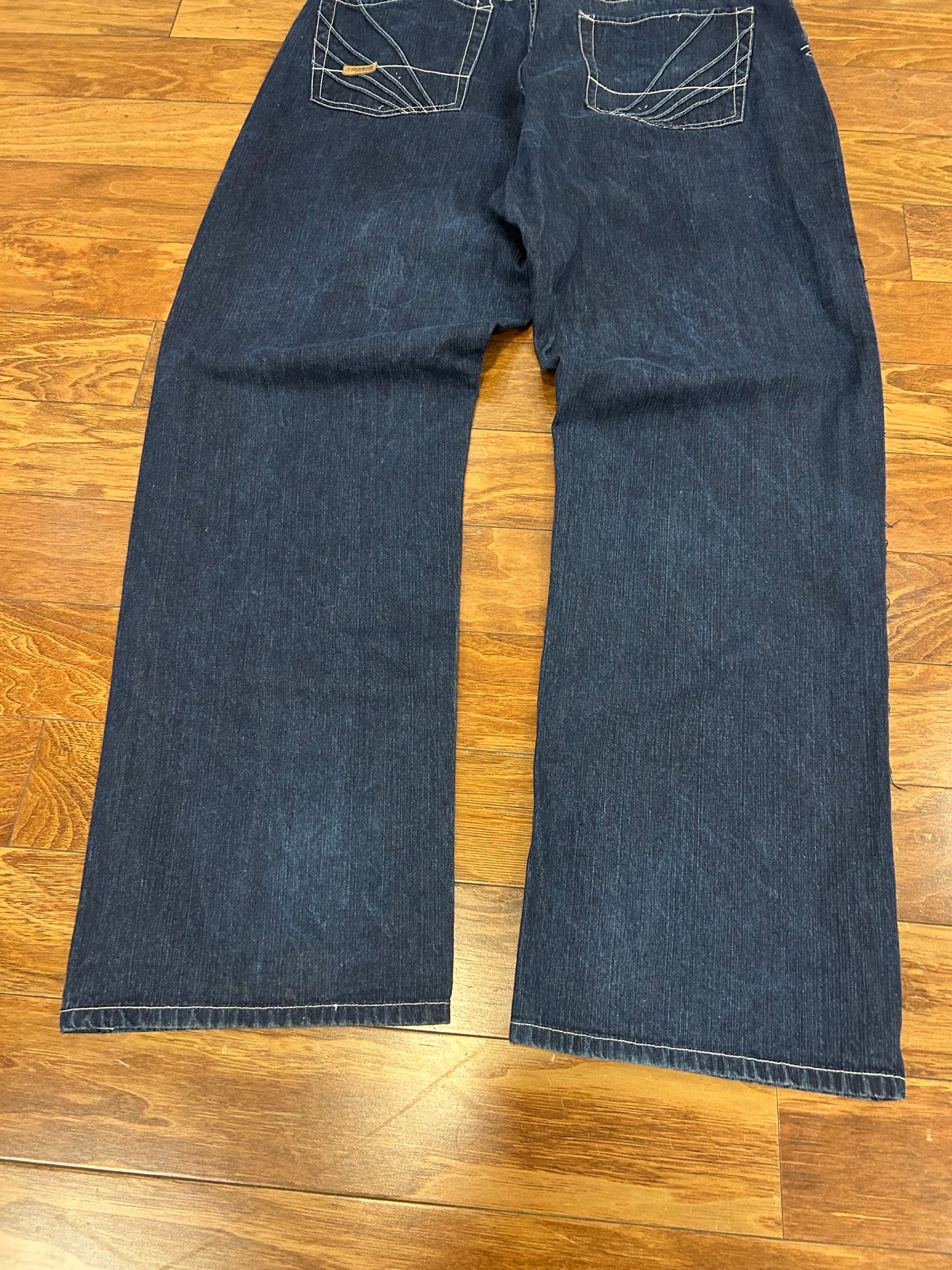 00s Akademiks Embroidered Baggy Dark Wash Jeans (40 x 34)