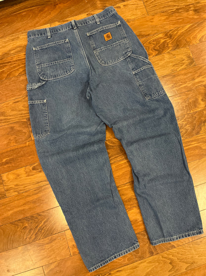 00s Carhartt Blue Carpenter Jeans (36 x 32)