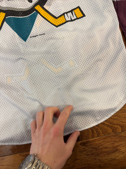 1995 Mighty Ducks Anaheim NHL Sportonics Women's Mesh Jersey (XL)