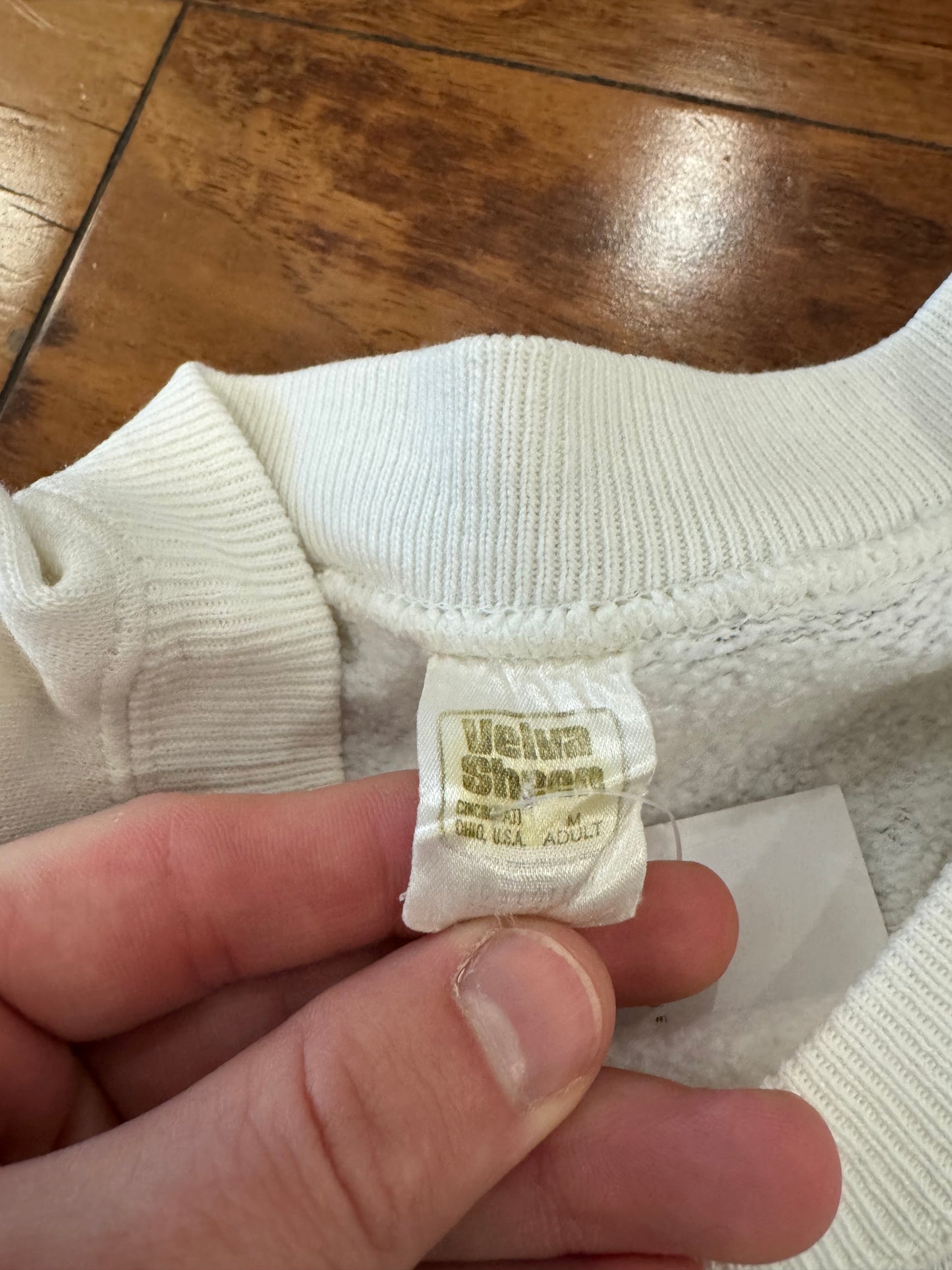 80s Mickey Mouse Disney Florida White Crewneck (M)
