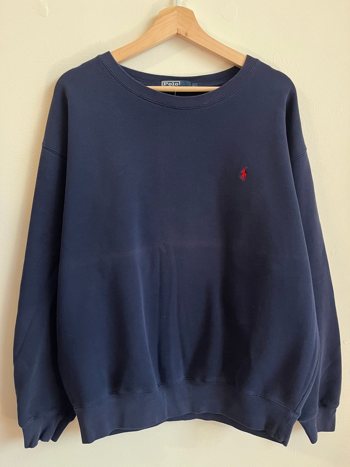 00s Polo Ralph Lauren Navy Essential Crewneck (L)