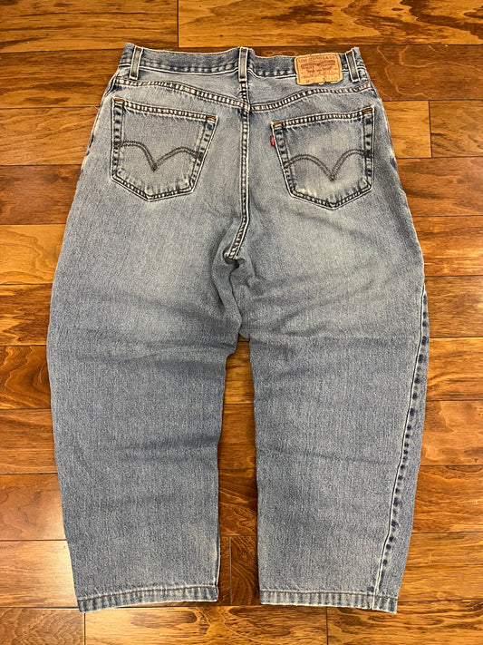 00s Levi's 560 Faded Wash Blue Jeans (34 x 28)