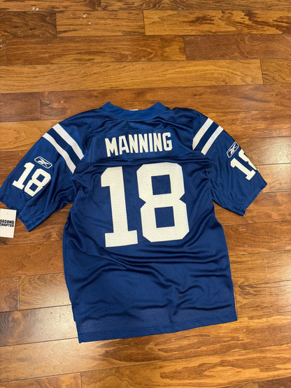 00s Indianapolis Colts Peyton Manning #18 Reebok NFL Jersey (M)