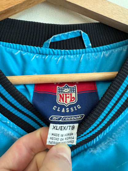 00s Carolina Panthers Faded Blue Tail Swoop Windbreaker (XL)