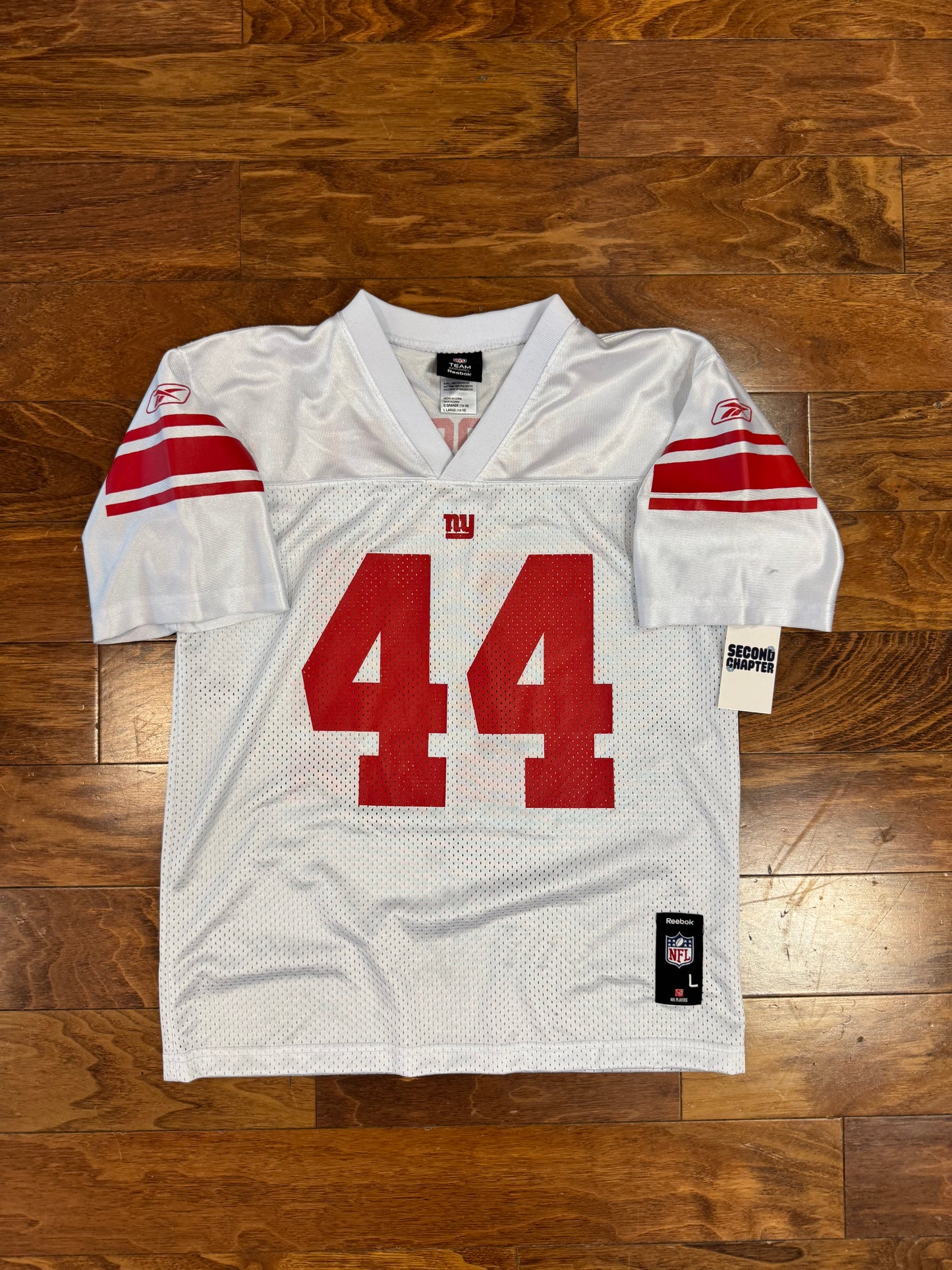 00s New York Giants Ahmad Bradshaw Away Jersey (Youth L)