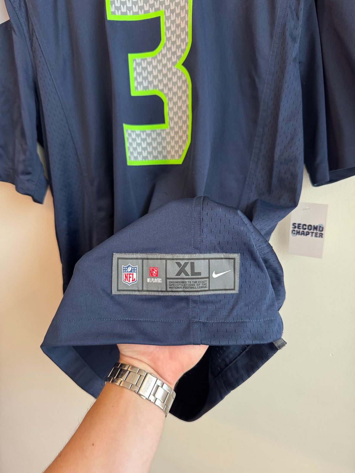 2015 Seattle Seahawks Russell Wilson Nike Jersey (XL)