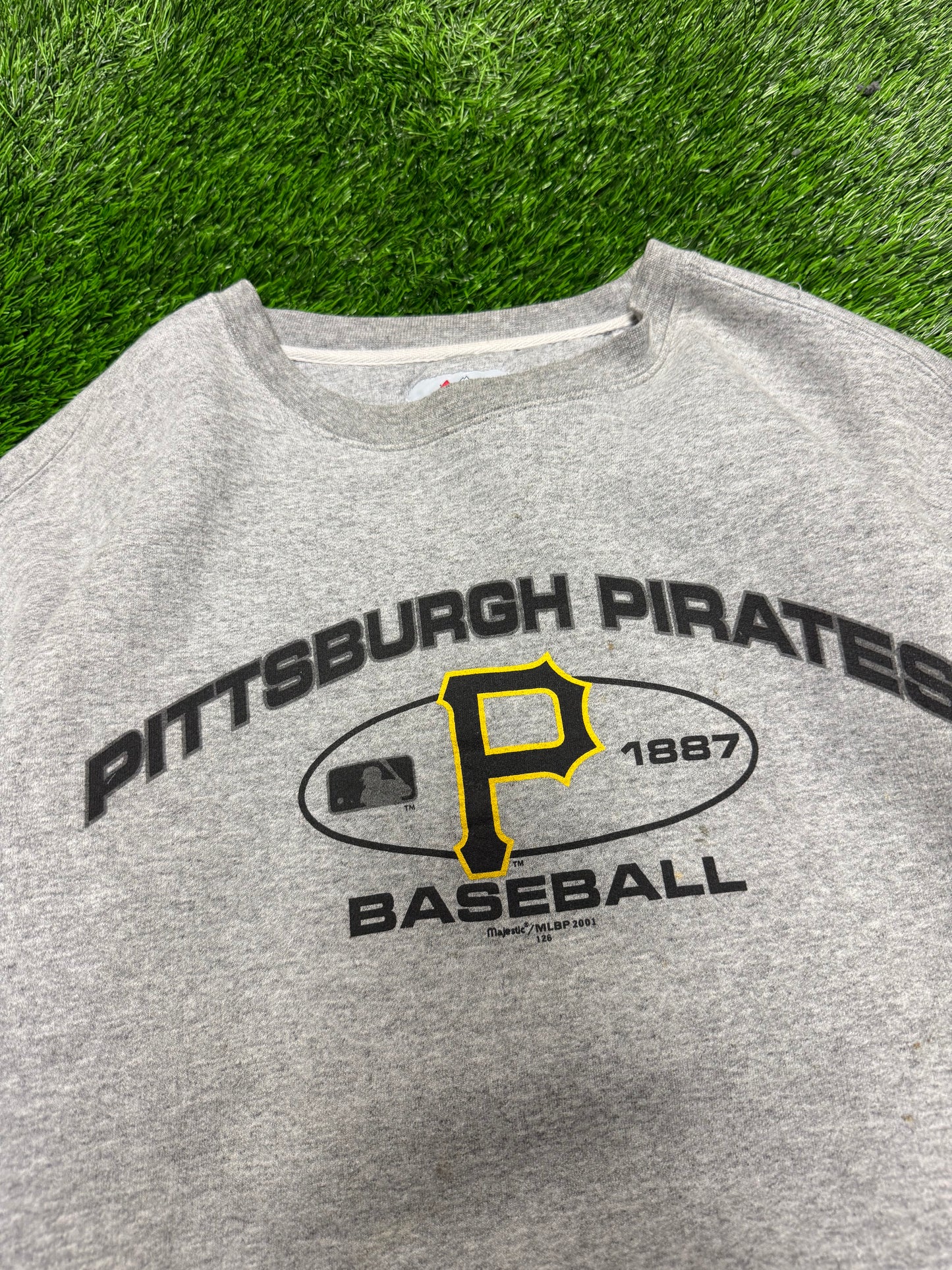 2001 Pittsburgh Pirates Vintage MLB Baseball Crewneck (XL)
