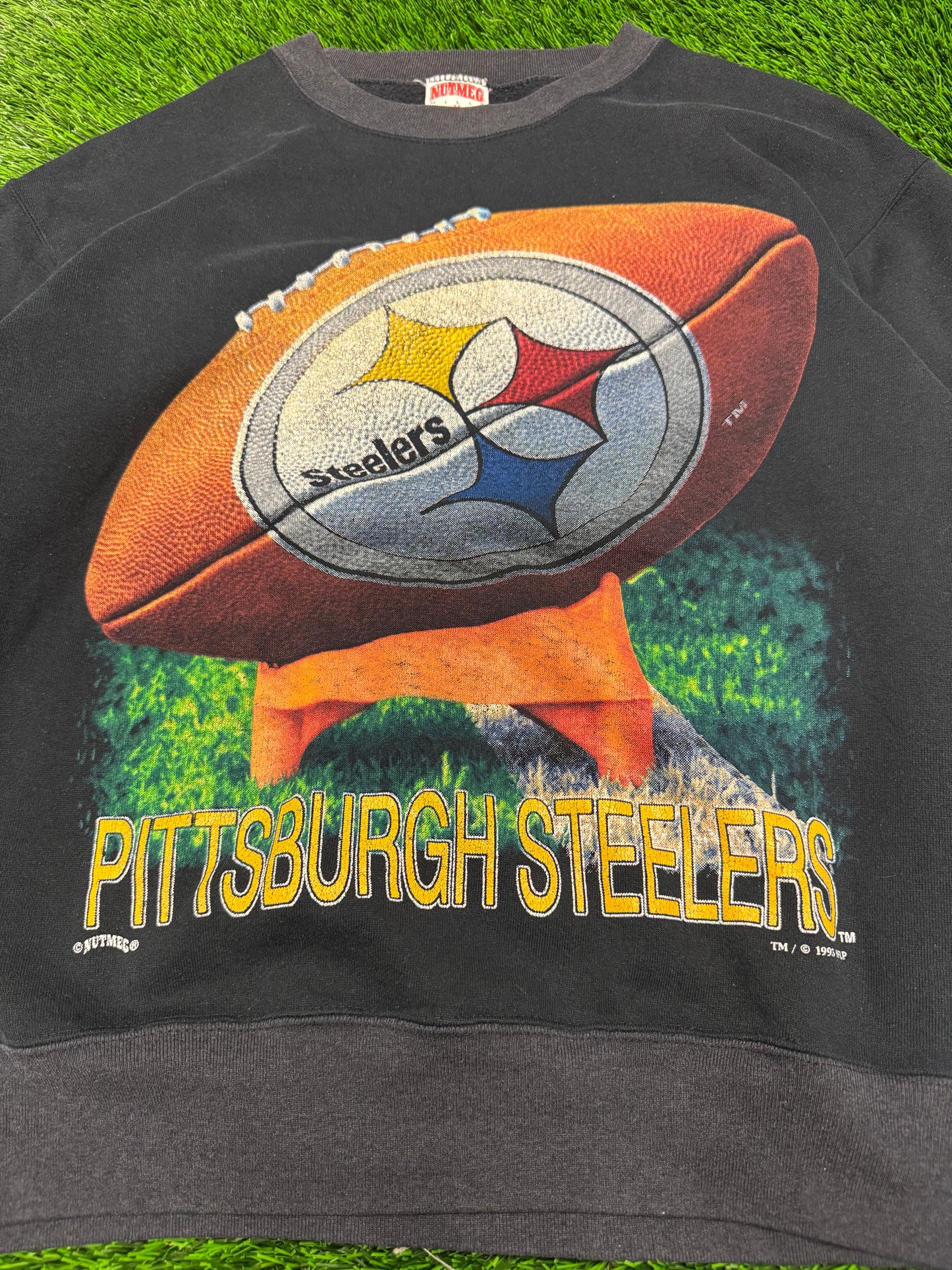 1993 Pittsburgh Steelers Football Nutmeg Crewneck (M)