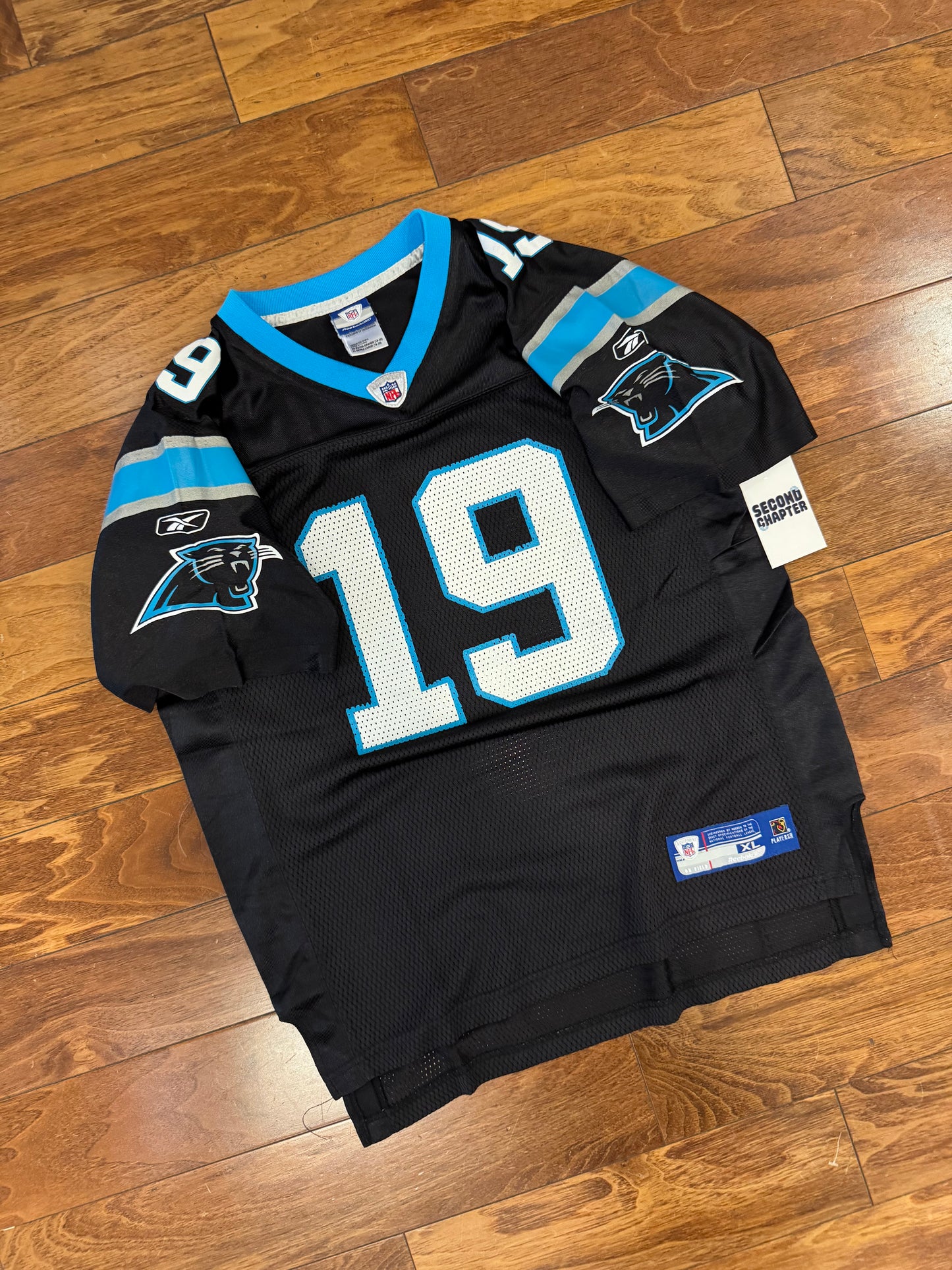 00s Carolina Panthers Keyshawn Johnson Reebok Jersey (Youth XL)
