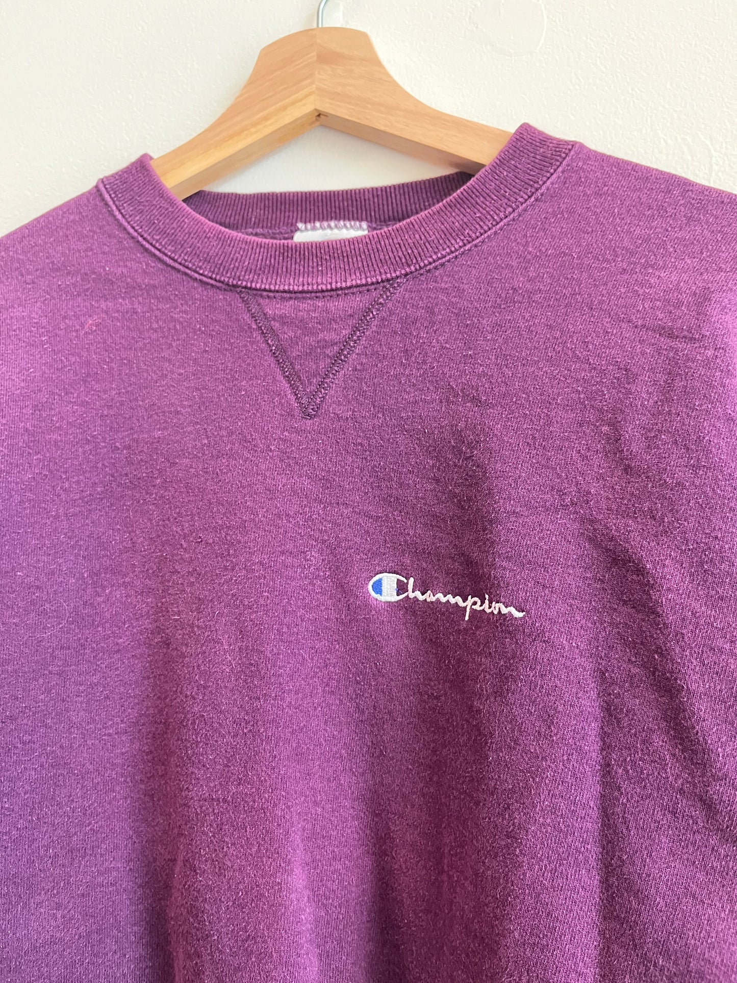 00s Champion Purple Essential Crewneck (L)