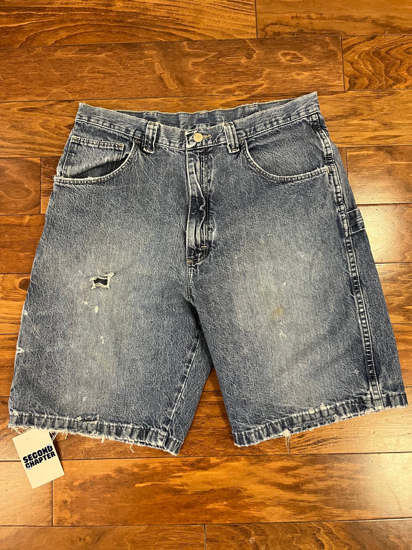 00s Wrangler Distressed Jean Shorts (34)