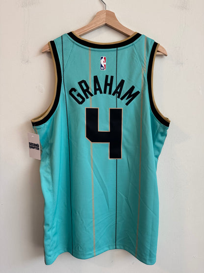 2020 Charlotte Hornets Devonte Graham Jordan Swingman Buzz City Mint Jersey (L)