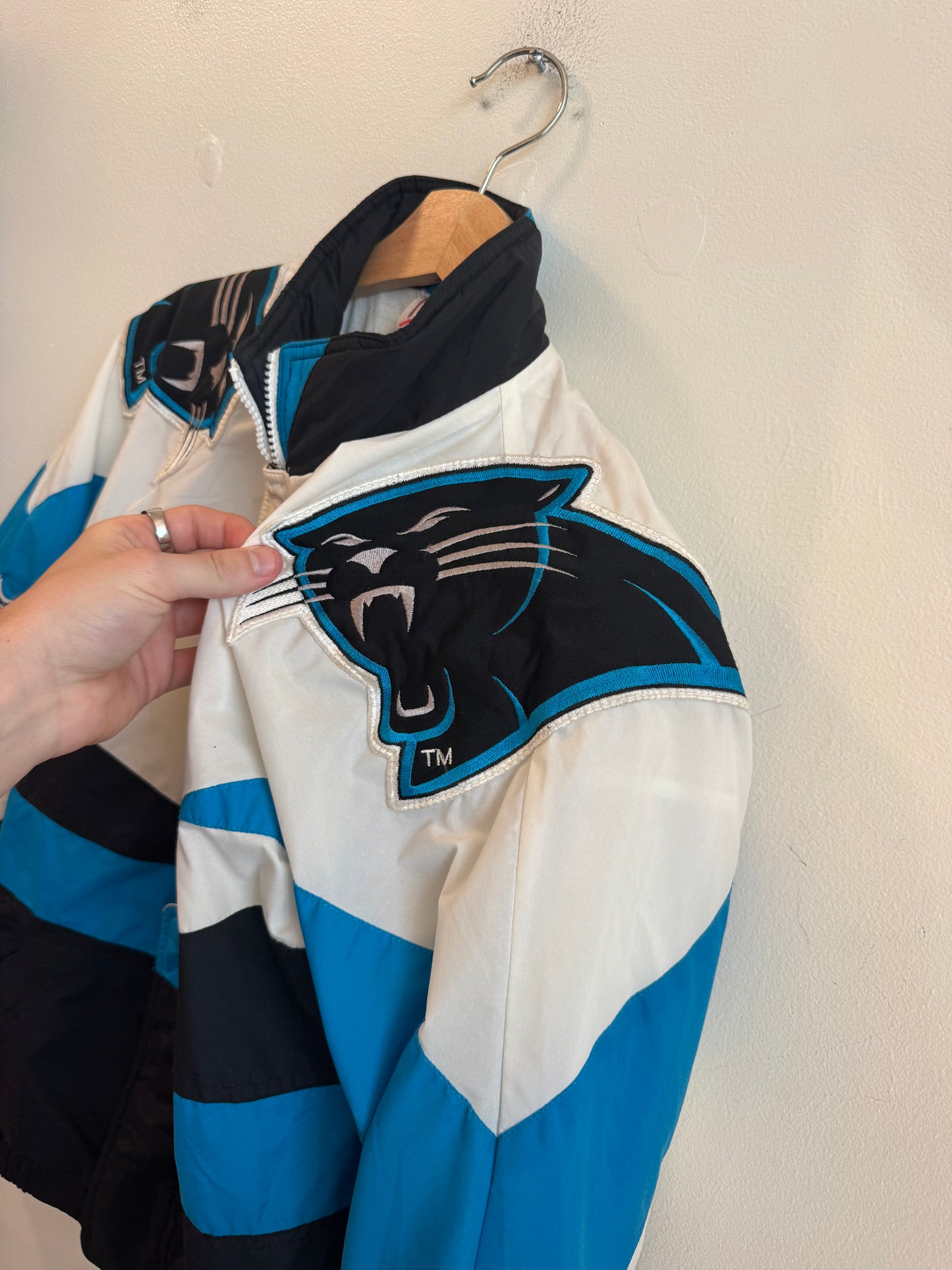 90s Carolina Panthers NFL Pro Line Apex One Windbreaker (S)