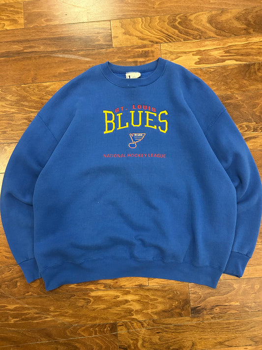 90s St. Louis Blues Vintage NHL Lee Crewneck (XXL)