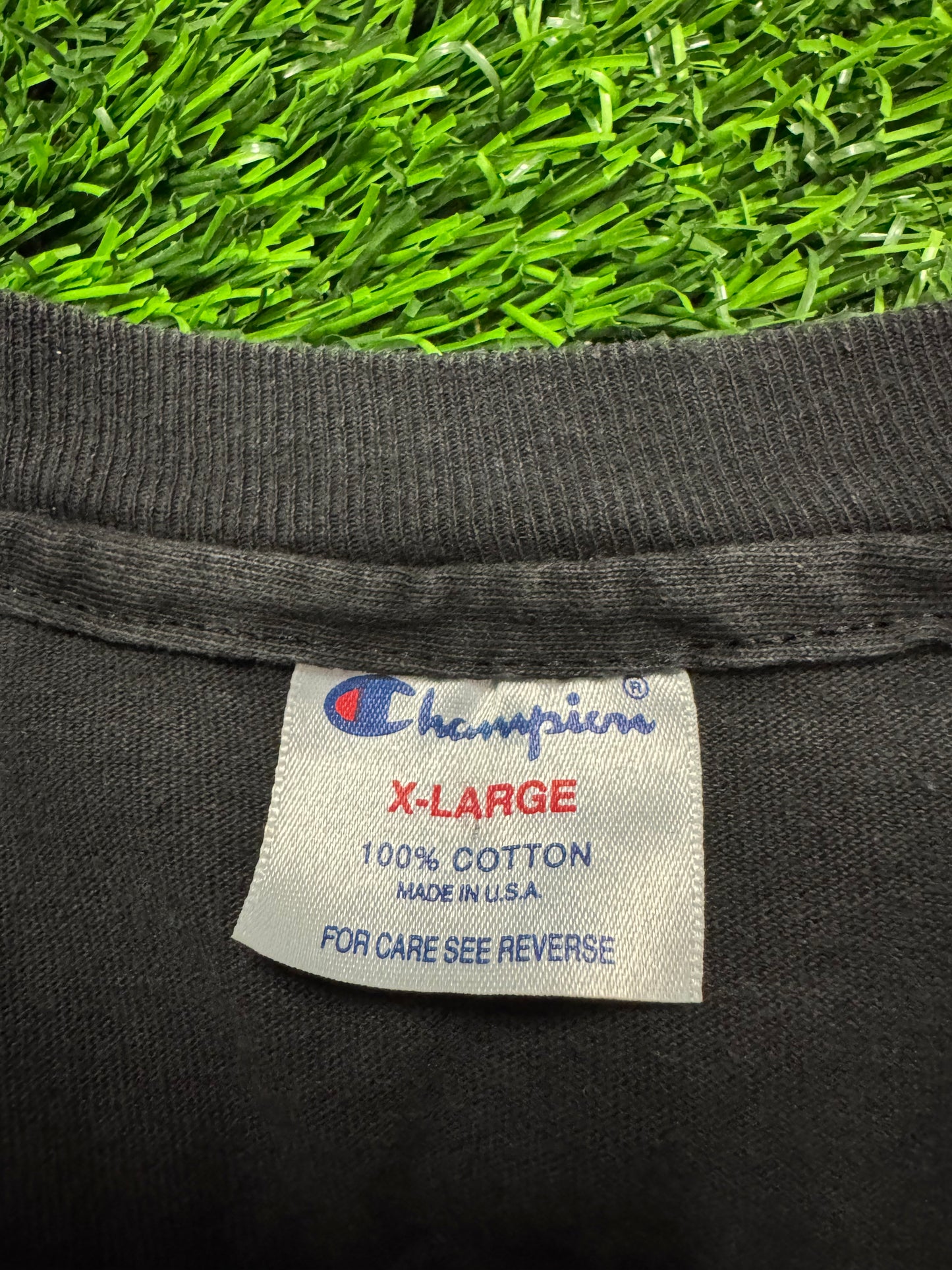 90s Chicago Bulls Champion Spell Out Vintage Tee (XL)