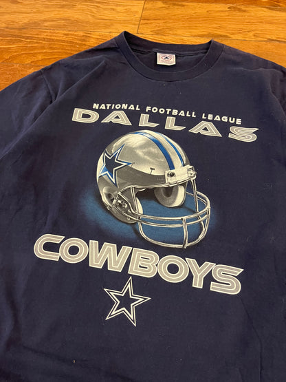 00s Dallas Cowboys NFL Helmet Tee (L)