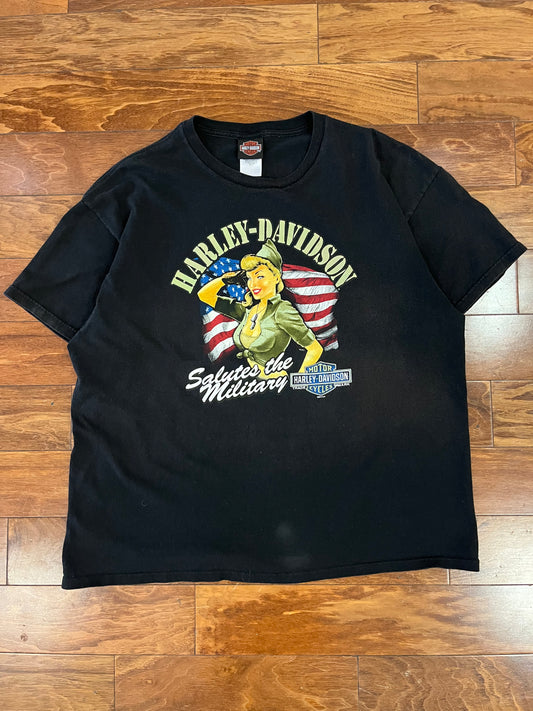 2014 Harley Davidson "Salutes The Military" Tee (XXL)