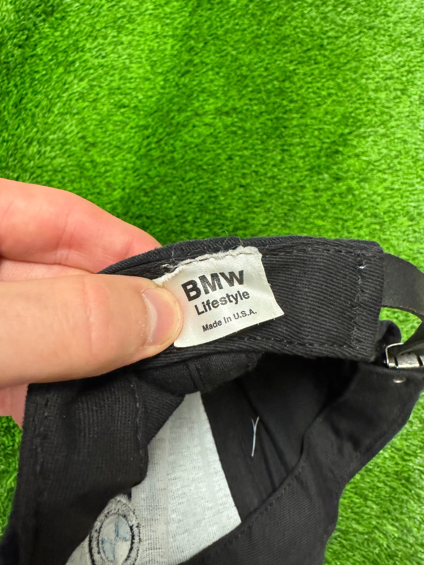 90s BMW Lifestyle Promo Vintage Adjustable Black Hat (OS)