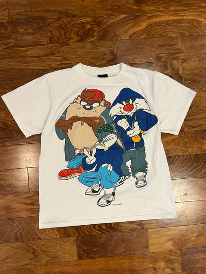 1993 Looney Tunes Bugs, Taz, & Sylvester Hip Hop Tee (L)
