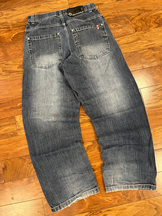 00s South Pole Red Tab Baggy Jeans (30)