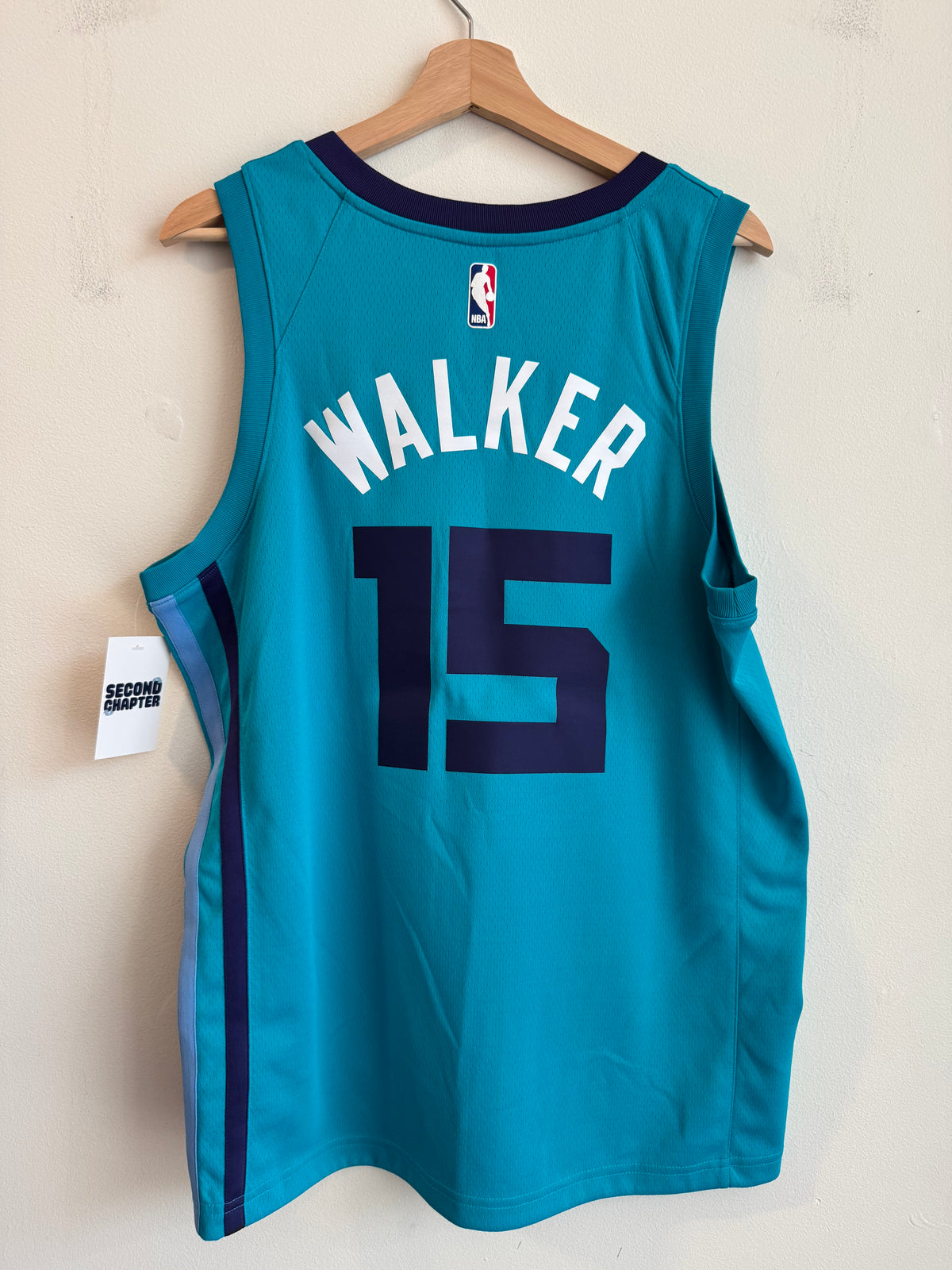 2017 Charlotte Hornets Kemba Walker Teal Jordan Swingman Jersey (L)
