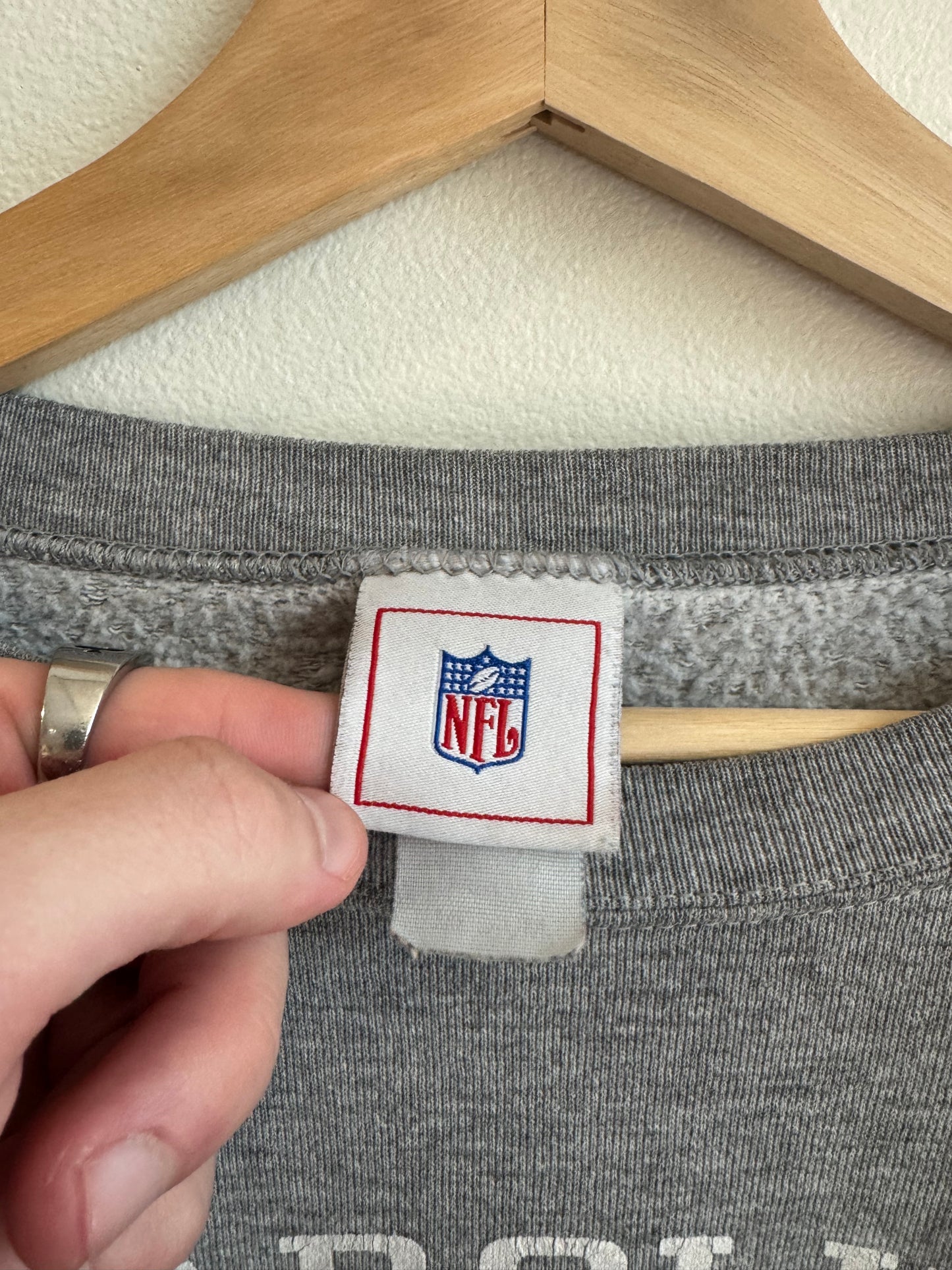 00s Carolina Panthers NFL Spell Out Crewneck (M)