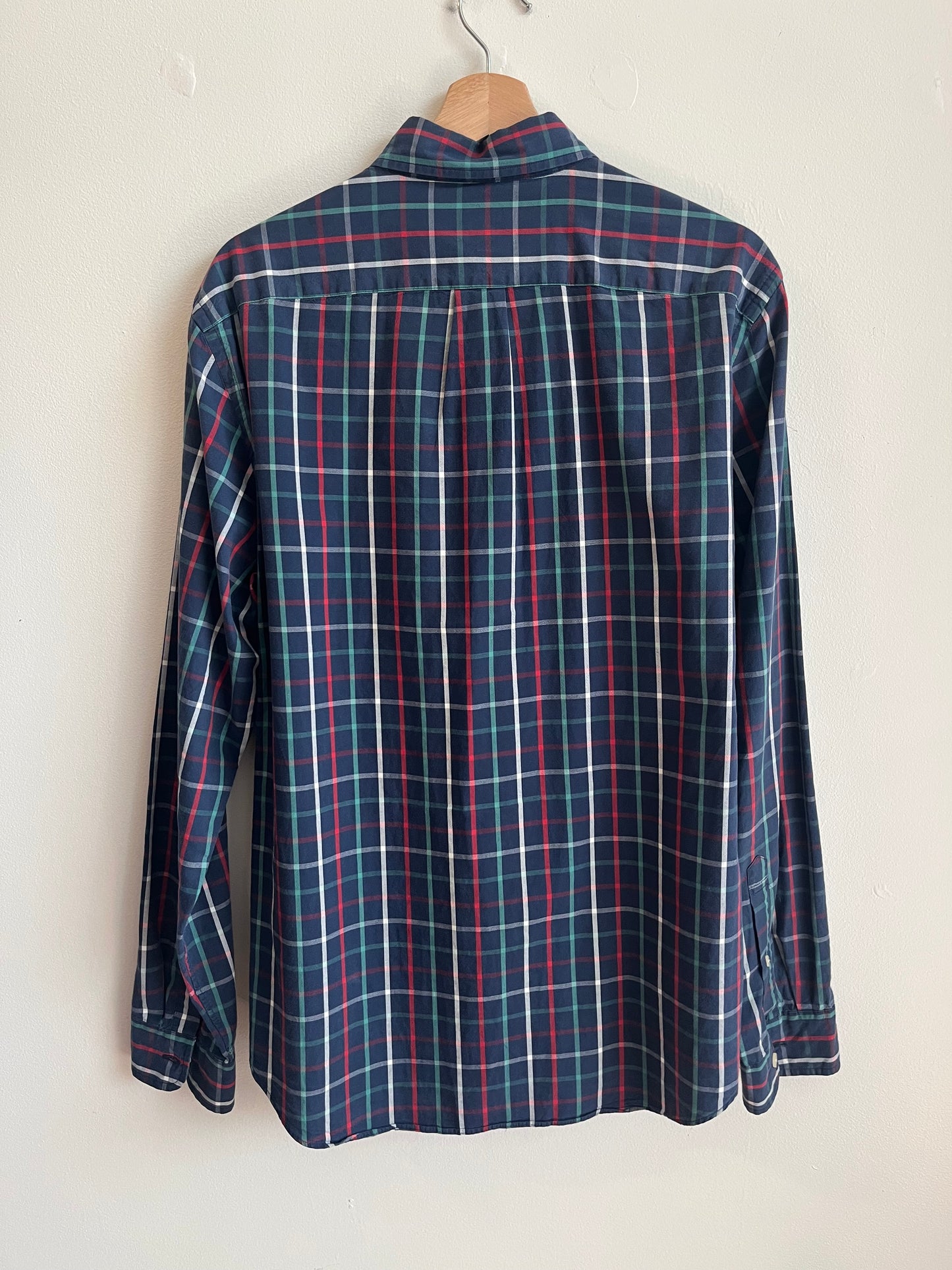 00s J Crew Multi-Colored Striped Dress Polo Shirt (M)
