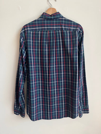 00s J Crew Multi-Colored Striped Dress Polo Shirt (M)