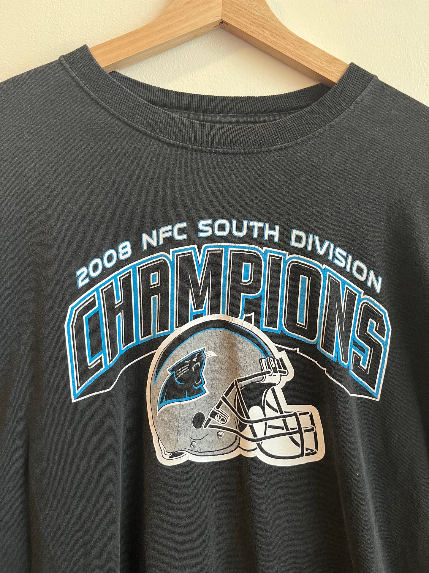 2008 Carolina Panthers NFC South Champions Long Sleeve Shirt (M)