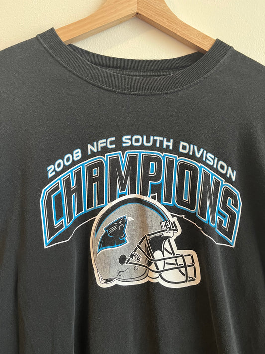 2008 Carolina Panthers NFC South Champions Long Sleeve Shirt (M)
