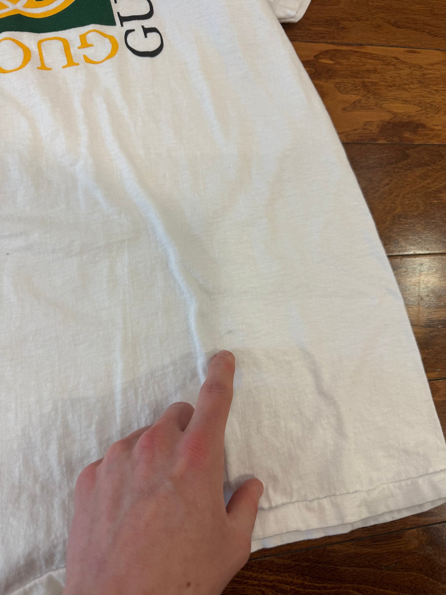 80s Gucci Bootleg White Tee (L)